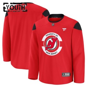 Maillot de Hockey New Jersey Devils Personnaliser Fanatics Team Practice 2024-25 Rouge - Enfant